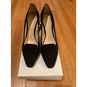Nine West Black Suede Pumps Cayenne Sz 6 NWB